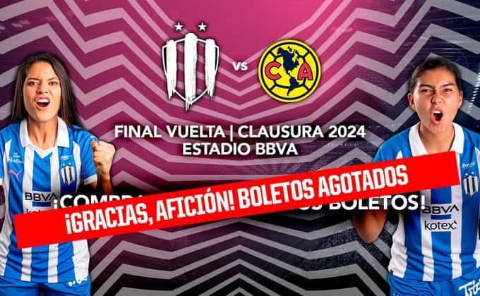 Habrá lleno total en el Estadio BBVA para la Final de Vuelta Femenil