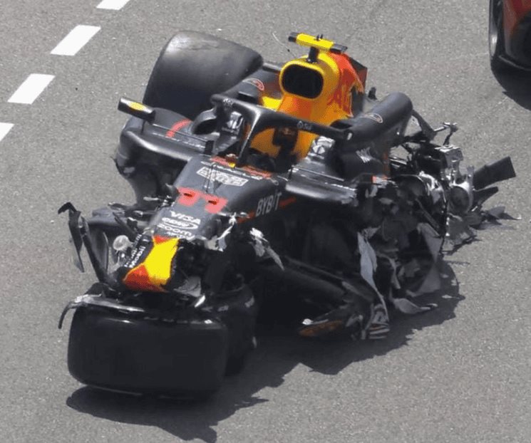 Le costará a Red Bull 3 mdd reparar el auto de Checo tras choque