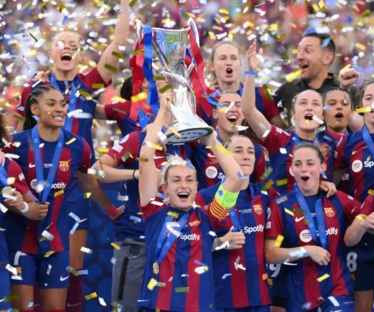 El Barcelona se corona en la Champions Femenil 