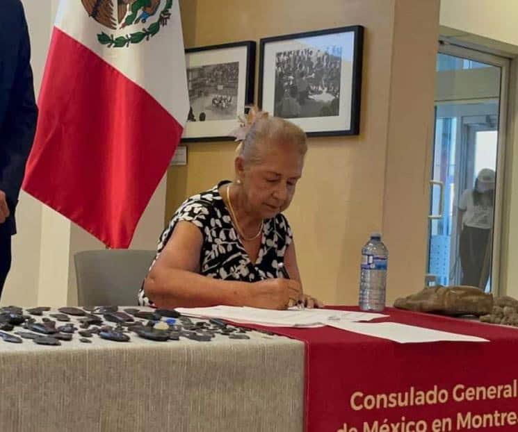 Mexicana en Canadá entrega 257 piezas arqueológicas
