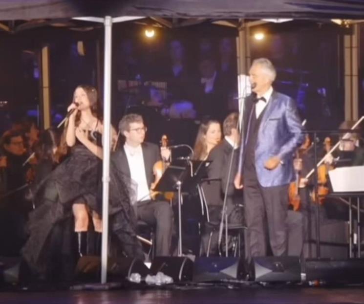 Joaquina se unió a Andrea Bocelli en emotivo show de Londres