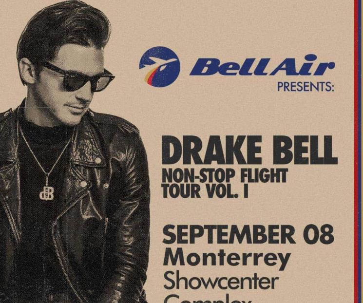 Drake Bell regresa a Monterrey con gira Non-Stop Flight Tour