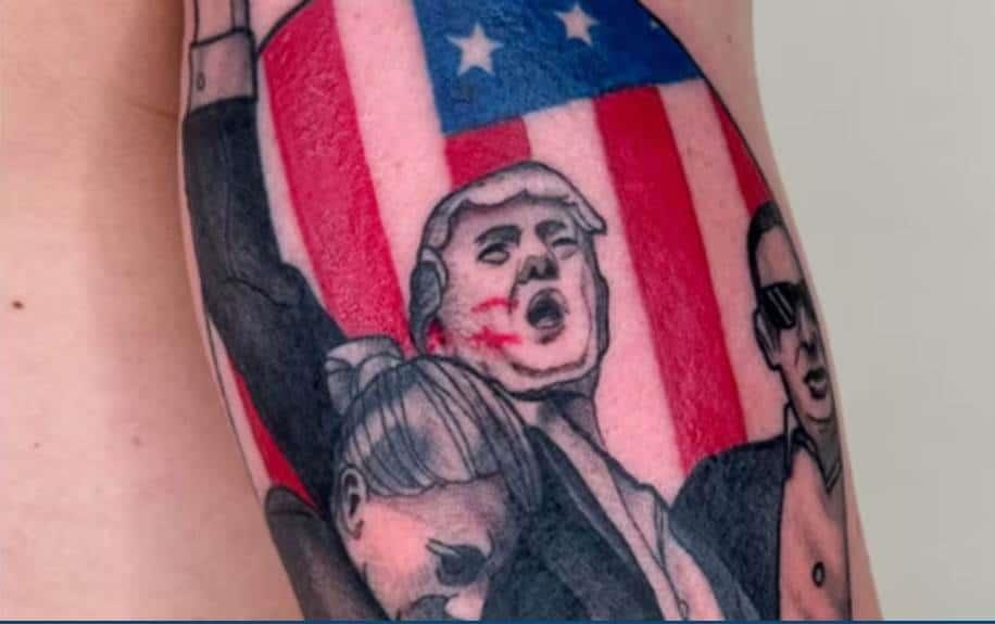 Fans de Trump se tatúan escenas del atentado