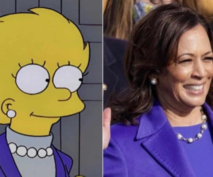 Los Simpson predicen candidatura de Kamala Harris a la presidencia