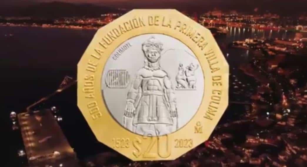 Banxico pone en circulación nueva moneda de 20 pesos alusiva Colima