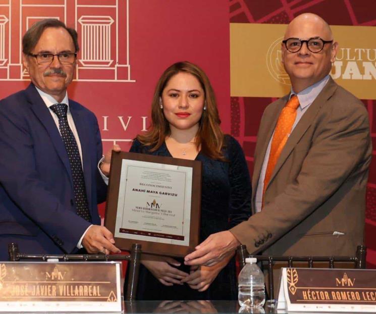 Gana Anahí Maya Garvizu premio "Minerva Margarita Villarreal"