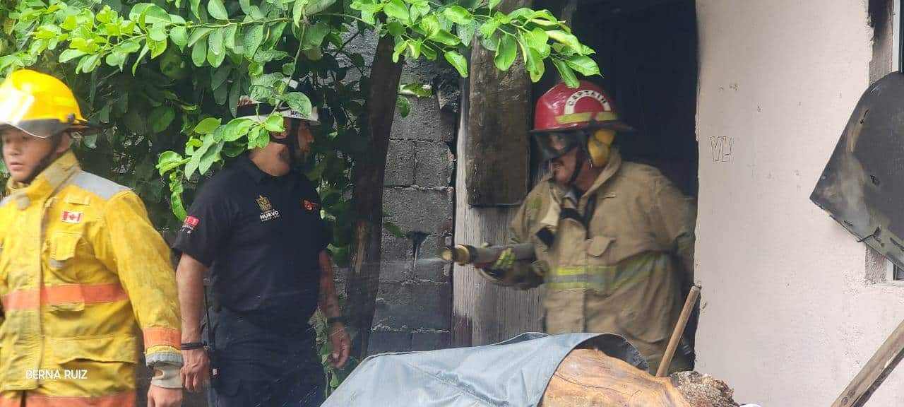 El incendio de un domicilio movilizó a elementos de Bomberos y Protección Civil, la tarde de ayer en el municipio de Guadalupe.