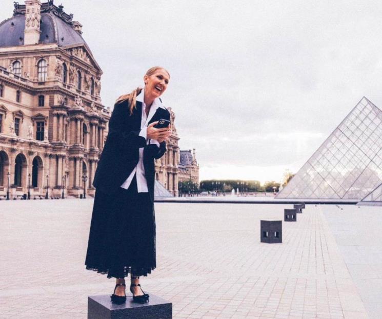 Está Celine Dion feliz en París; crece rumor de que cantará en JO
