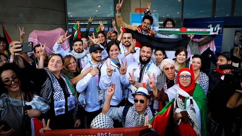 Llegan palestinos con mensaje de libertad