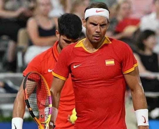 Eliminan a Rafael Nadal y Carlos Alcaraz en dobles en París 2024