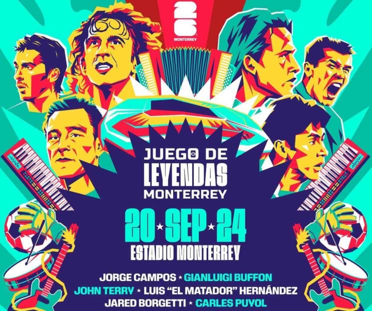Juego de Leyendas Monterrey: Vendrán Buffon, Puyol y Terry