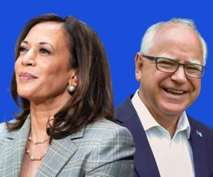 Elige Kamala Harris a Tim Walz como candidato a vicepresidencia 