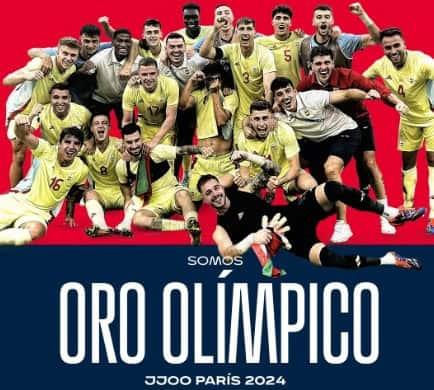 España logra el oro en fútbol varonil de París 2024