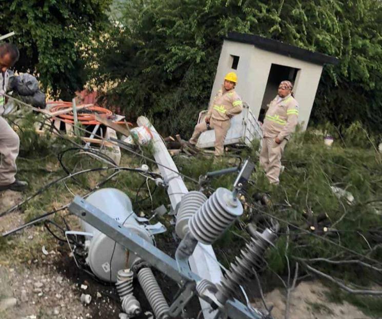 Deja falla eléctrica sin agua a La Huasteca