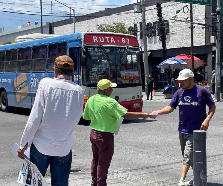 Protestan en repudio a tarjeta de prepago en el transporte