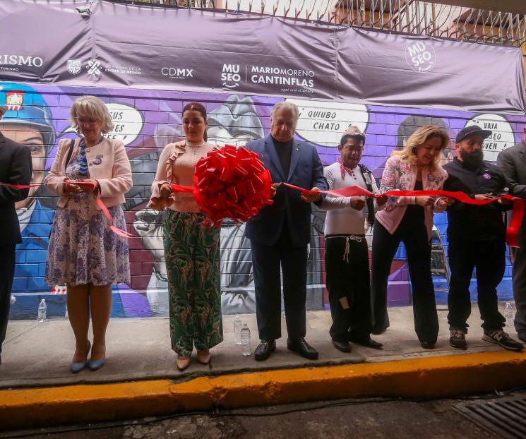 Inauguran mural en honor a Cantinflas en la vecindad donde creció