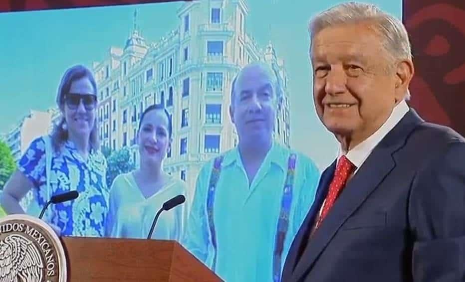 AMLO exhibe encuentro de Sandra Cuevas, Calderón y Zavala