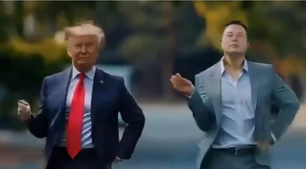 Trump y Musk sacan brillo a la pista en video creado con IA