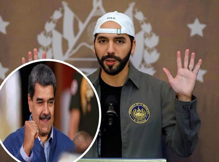 Trolea Nayib Bukele a su homólogo venezolano Maduro