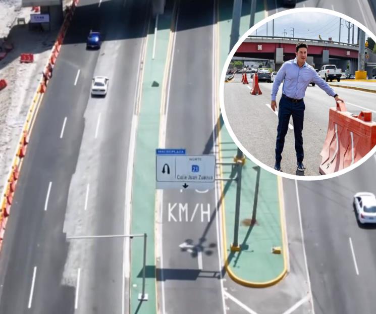 Reabren carriles exprés en el tramo Morones Prieto-Zaragoza