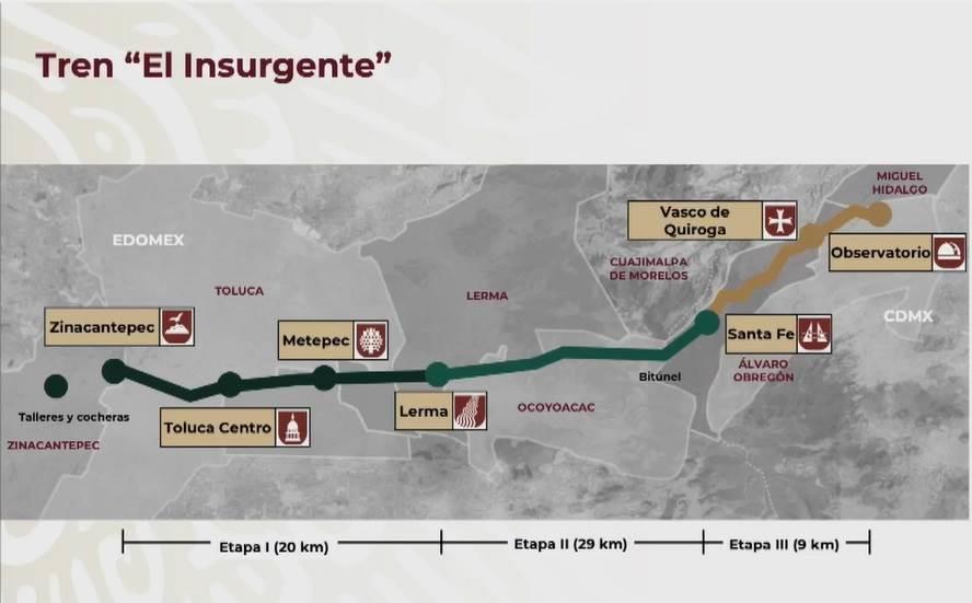 Hasta finales del 2024 quedará concluido Tren El Insurgente: AMLO