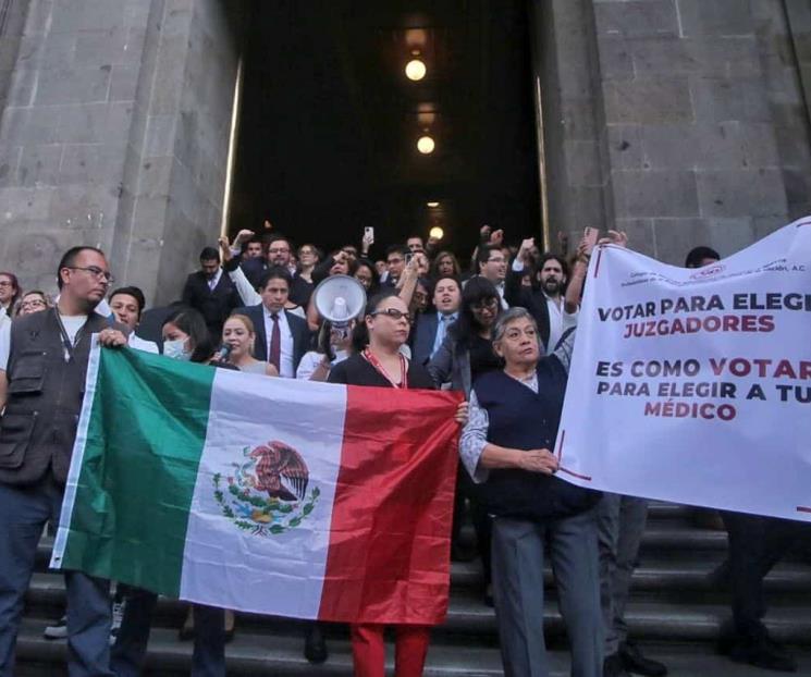 Paro nacional de jueces entre trifulcas y protesta