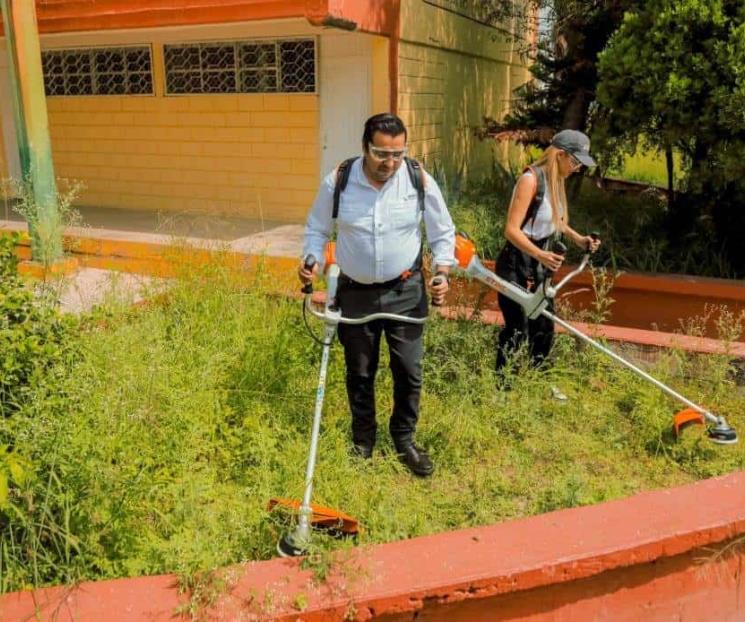 Recogen en SC 57 toneladas de basura vegetal en escuelas