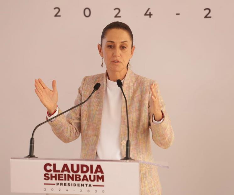 Somos un gobierno democrático: Claudia Sheinbaum