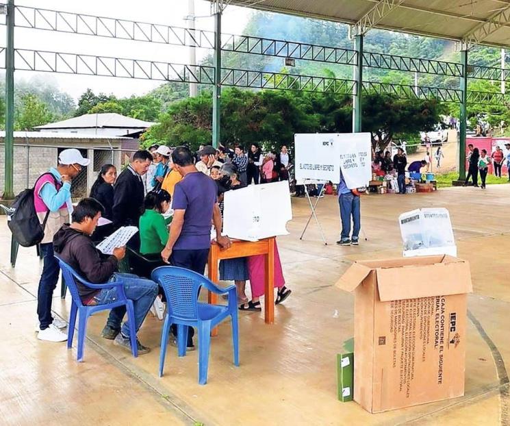 Reporta INE cierre de casillas en Chiapas