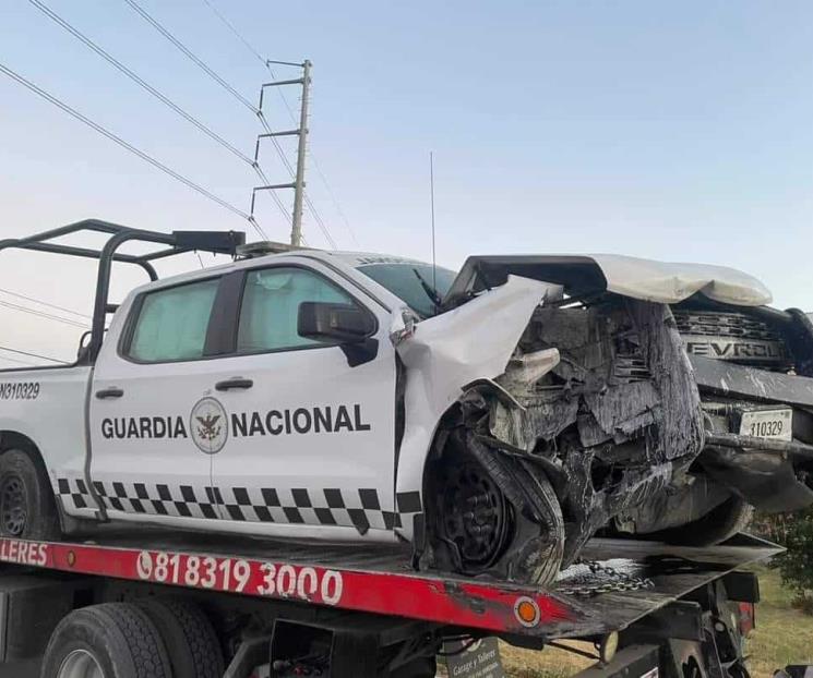 Choca unidad de la Guardia Nacional