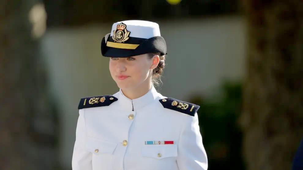 La princesa Leonor inicia su formación en la Escuela Naval de Marín