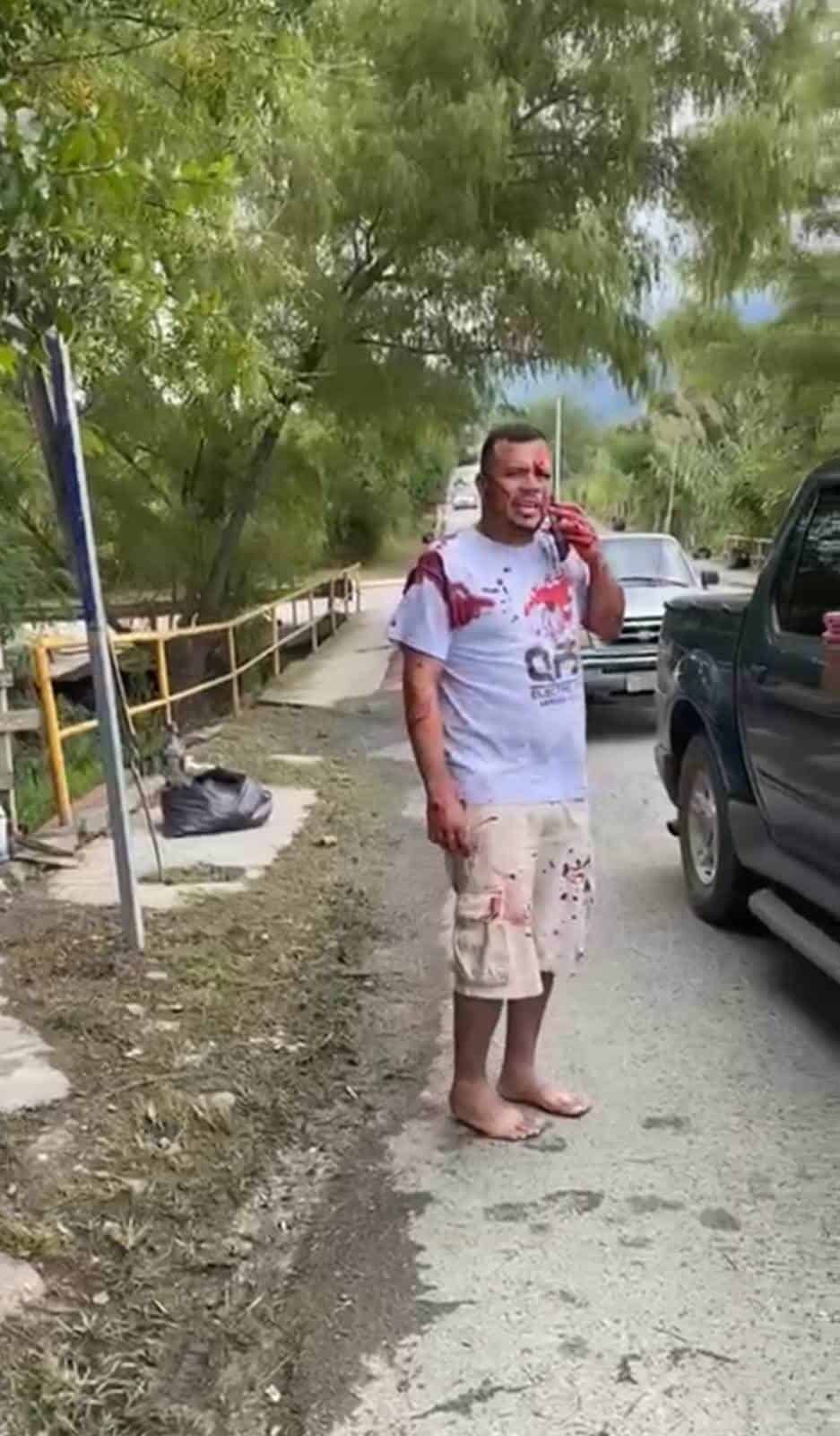 Un padre y su hijo fueron atacados a balazos cuando se desplazaban en su camioneta por delincuentes quienes les dispararon desde otro vehículo, en Allende.