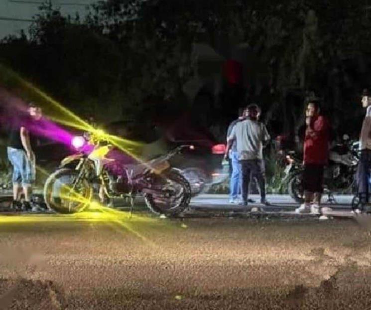 Pierde la vida menor tras accidente de moto en El Carmen