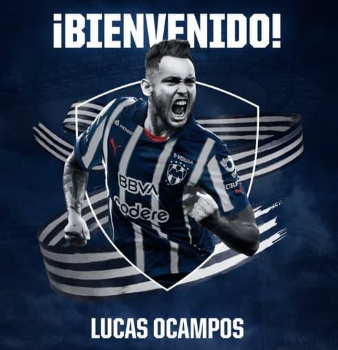 Lucas Ocampos, nuevo refuerzo de Rayados para Apertura 2024