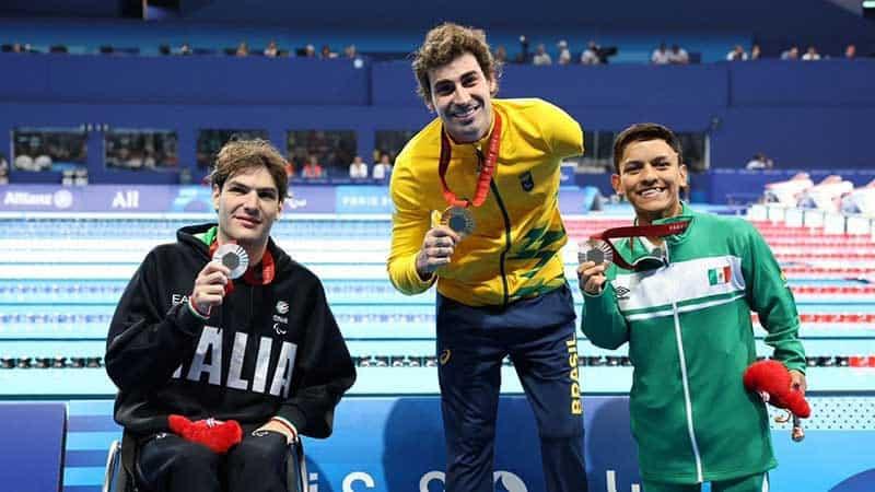 Gana Jesús Gutiérrez bronce en paranatación