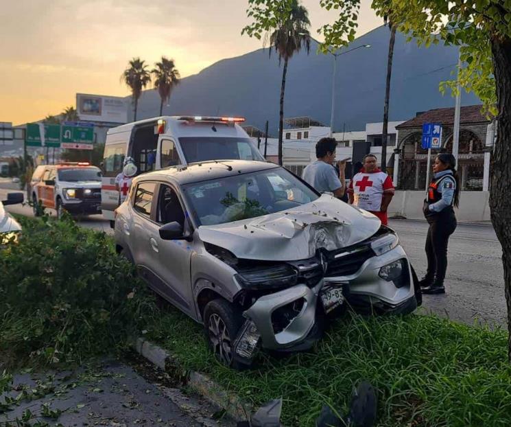 Impacta auto contra árbol