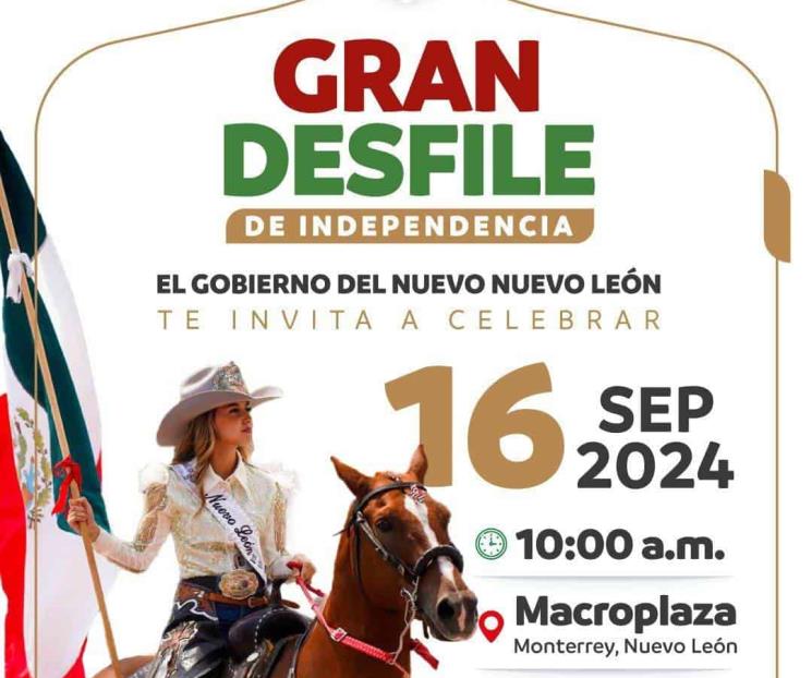 Invita el gobierno estatal al Gran Desfile de la Independencia