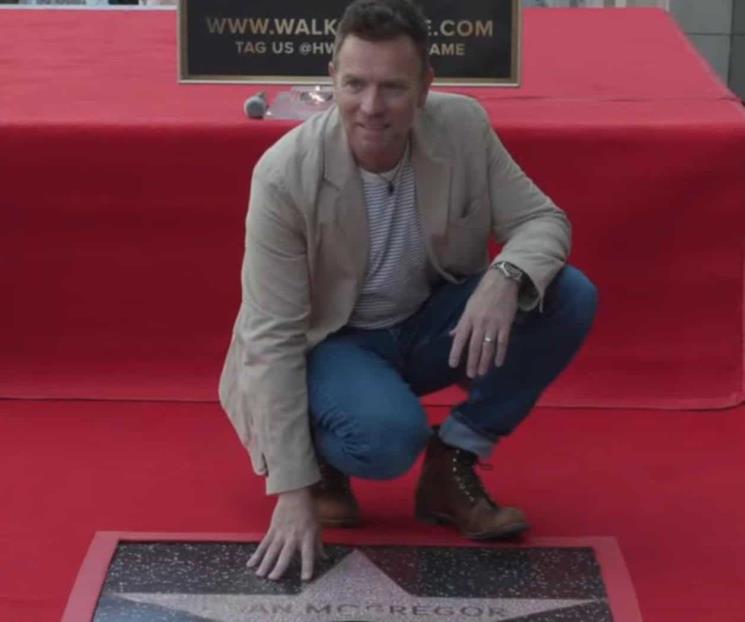 Ewan McGregor recibe estrella en el Paseo de la Fama de Hollywood