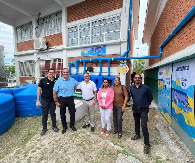 Cuentan más escuelas con sistema de captación pluvial