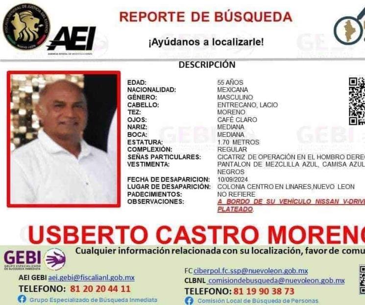 Buscan a maestro desaparecido