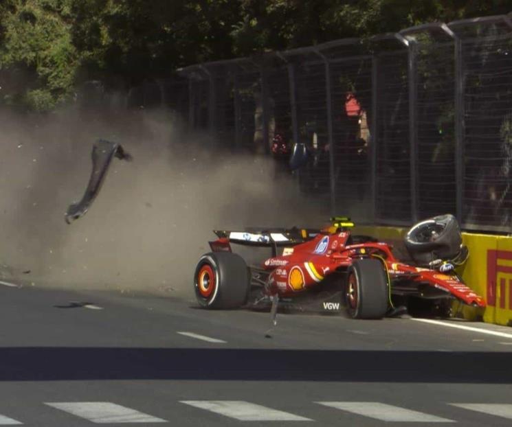 Sainz y Pérez chocan y frustra podio a Checo en GP de Azerbaiyán