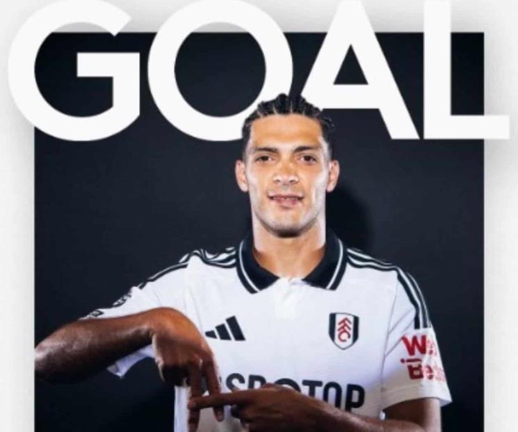 Marca Raúl Jiménez con el Fulham