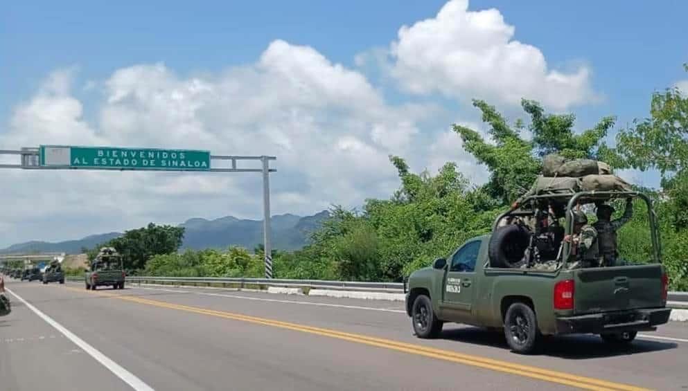 Por violencia en Sinaloa, envían 600 militares a reforzar seguridad