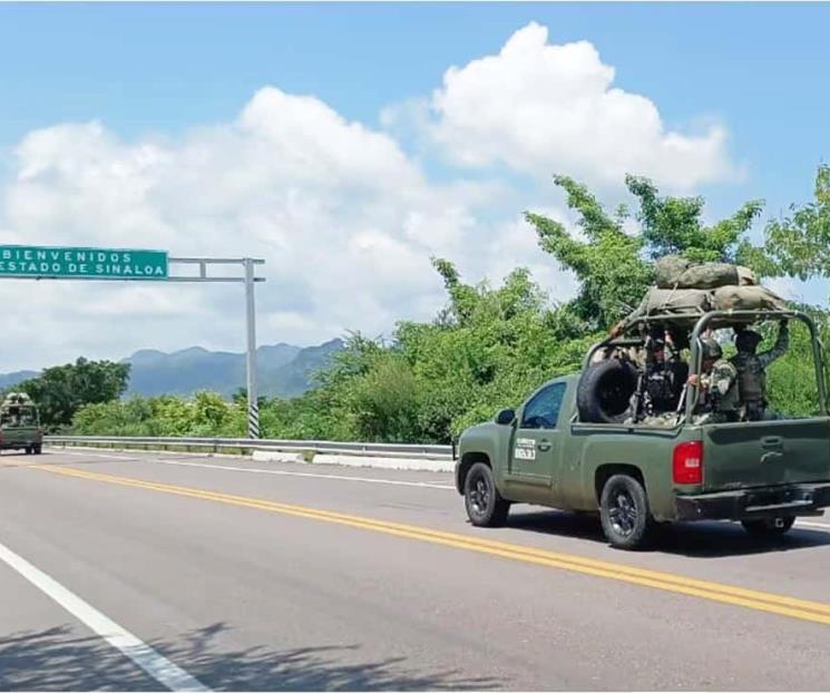 Mandan 600 militares para reforzar seguridad en Sinaloa