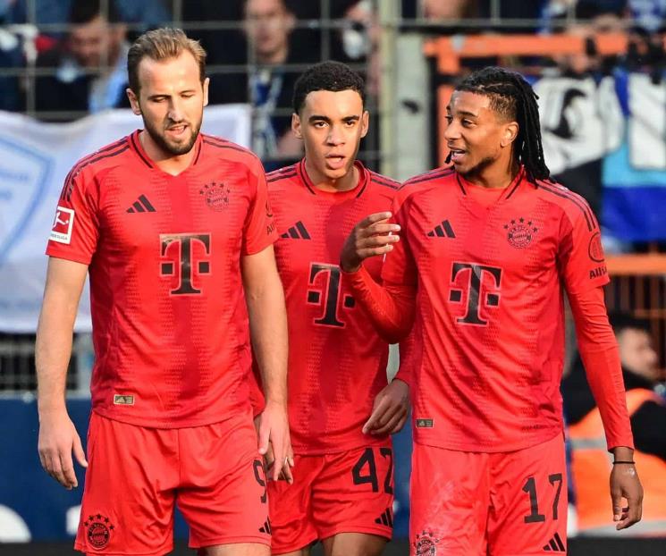 Bayern golea y recuperan la cima en la Bundesliga