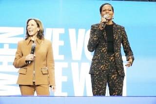 Apoya Michelle Obama a Harris en la recta final