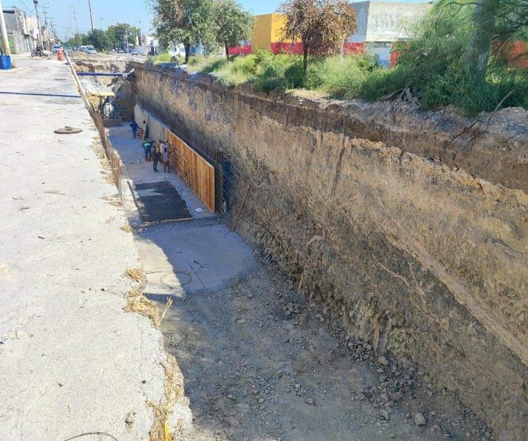 Reportan un 35% de avance en drenaje pluvial en Barrio Alameda