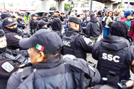 Encapsulan a manifestantes afuera del evento de Fórmula 1