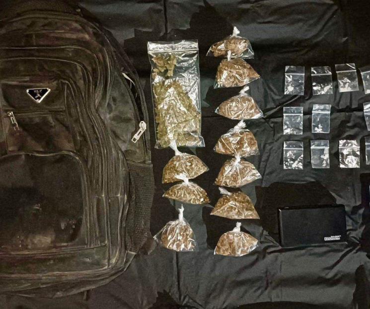 Caen dos con armas y droga al sur de Monterrey