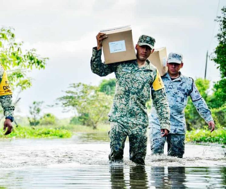 Actúan Fuerzas Armadas en Veracruz tras Nadine